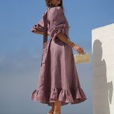 AMBAR DRESS ROSA MALVA