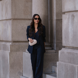 FLOWER PANTS MARITIME BLUE