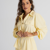 BE LUCKY COAT BUTTER YELLOW