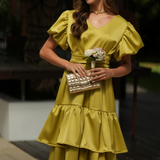 ALICE DRESS LIME LIMITED COLOR