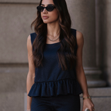 FLOWER TOP MARITIME BLUE