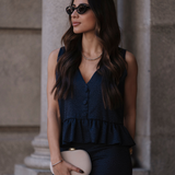 FLOWER TOP MARITIME BLUE