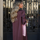 VESTIDO VALIENTE EDEN VERDE Y FUCSIA