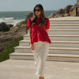 PUES QUIERO UNA BLUSA ROJA
