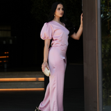FENIX SATIN JUMPSUIT BARBIE