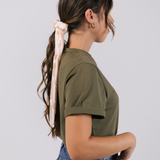 T-SHEART SCARF BEIGE