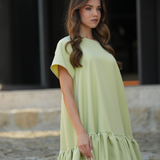 TRUST DRESS LIME & LAVANDA