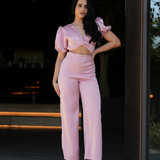 FENIX SATIN JUMPSUIT BARBIE