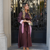 VESTIDO VALIENTE EDEN VERDE Y FUCSIA