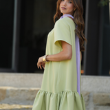 TRUST DRESS LIME & LAVANDA