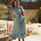 CRYSTAL DRESS SKY BLUE