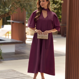 SERENA DRESS BORDEAUX