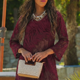 SUENO DRESS BORDEAUX SHORT VERSION