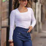 CAMISOLA BE LUCKY BRANCO