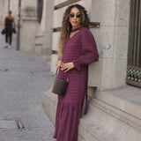 BE YOURSELF DRESS BORDEAUX