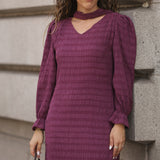 BE YOURSELF DRESS BORDEAUX