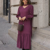 BE YOURSELF DRESS BORDEAUX