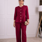 ELEVATE BLOUSE ROSE RED