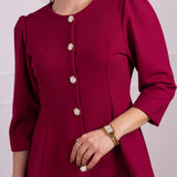 ELEVATE BLOUSE ROSE RED