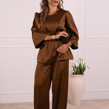 AURA BLOUSE CHOCOLAT