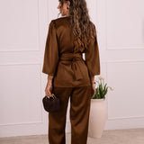 AURA BLOUSE CHOCOLAT