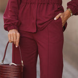 BE LUCKY PANTS BORDEAUX