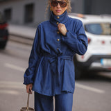 PERFECT DENIM COTTON COAT