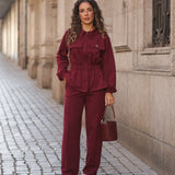 BE LUCKY PANTS BORDEAUX