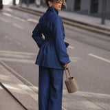 PERFECT DENIM COTTON PANTS