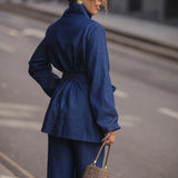 PERFECT DENIM COTTON COAT
