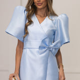 BRIDGERTON DRESS AZUL CELESTE