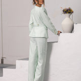 VICHY PANTS AQUA GREEN