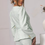 VICHY PANTS AQUA GREEN