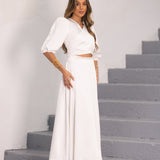 FÉNIX SATIN DRESS WHITE