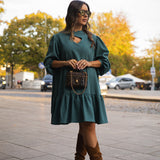 BE TRUE DRESS BORDEAUX &amp; ROSE