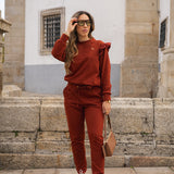 BELIEVE TRACKSUIT BURGUNDY