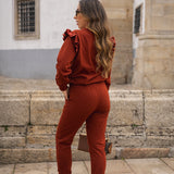BELIEVE TRACKSUIT BURGUNDY