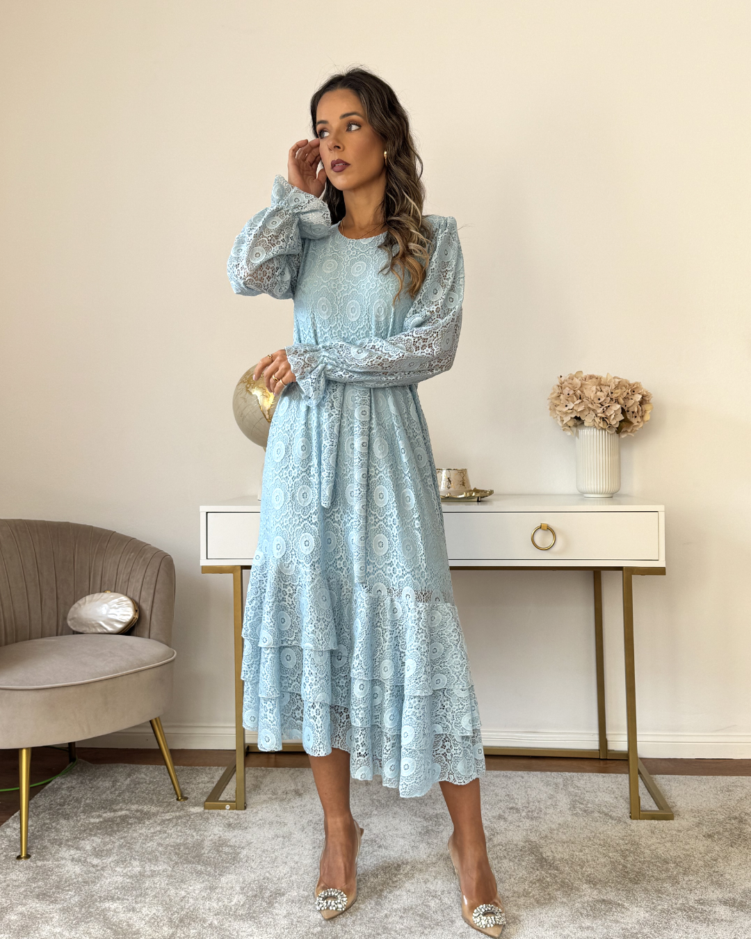 vestidoderendaazulparabatizado