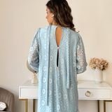 vestidoderendaazulparabatizado