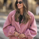 BE UNIQUE COAT WILD ROSE